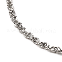 Non-Tarnish 304 Stainless Steel Mesh Chain Necklace&nbsp;BJEW-B072-02P