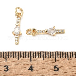 SHEGRACE Brass Micro Pave Cubic Zirconia Pendants&nbsp;XGRQ3D809-512G