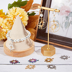 18Pcs 3 Colors 304 Stainless Steel Pendants&nbsp;STAS-BBC0001-77