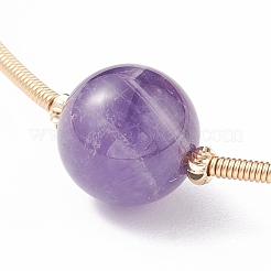 Natural Pearl & Gemstone Round Beaded Wrap Cuff Bangle&nbsp;BJEW-JB07923