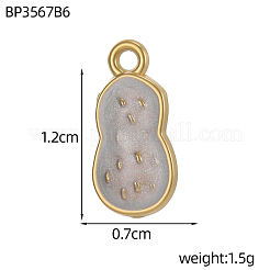 304 Stainless Steel Enamel Pendants&nbsp;STAS-OY011-01G