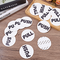 16Pcs Flat Round Self-adhesive Acrylic Sliding Door Pull & Push Signs&nbsp;AJEW-BC0010-70B-02