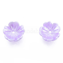 Resin Imitation Pearl Bead Caps&nbsp;RESI-N036-02A-04