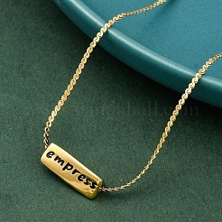 Ion Plating(IP) 304 Stainless Steel Serpentine Chain Necklaces&nbsp;NJEW-K255-33G