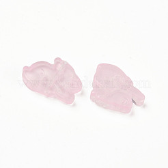 Two Tone Transparent Spray Painted Glass Beads&nbsp;GLAA-Q092-03-C02