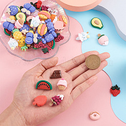 100Pcs 25 Style Opaque Resin Decoden Cabochons&nbsp;CRES-PJ0001-03