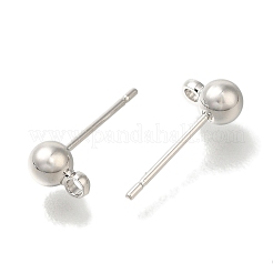 Rack Plating Brass Stud Earring Finding&nbsp;KK-C081-07P