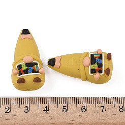 教師の日のテーマシリコンビーズ  gnome  34x17x17mm  穴：2mm&nbsp;SIL-I013-01D