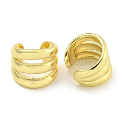 真鍮カフイヤリング  女性のための  18KGP本金メッキ  13.5x12mm&nbsp;EJEW-C104-029G