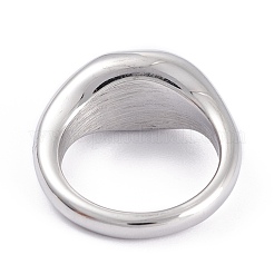 変色しないユニセックス304ステンレススチール製指輪  円形  ステンレス鋼色  サイズ7  3.2~9.8mm  内径：17.3mm&nbsp;X-RJEW-K233-11B-P