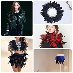 1 Bundle Fashion Feather Cloth Strand Costume Accessories&nbsp;DIY-GF0012-59B