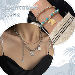 72Pcs 4 Colors Tibetan Style Alloy Pendants&nbsp;FIND-AR0006-39