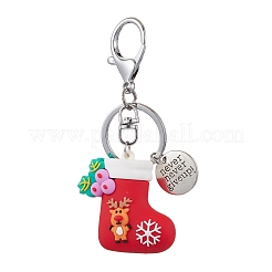 Christmas PVC Plastic Pendants Keychain&nbsp;KEYC-JKC00909