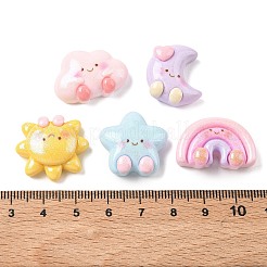 Opaque Resin Cabochons&nbsp;RESI-F072-06