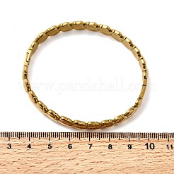 女性用フィッシュ304ステンレススチールヒンジ付きバングル  魚  イオンプレーティング（ip）  18KGP本金メッキ  内径：2-3/8x2インチ（5.9x5.2cm）&nbsp;BJEW-K237-28G