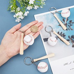 Imitation Leather Keychain&nbsp;KEYC-WH0017-17