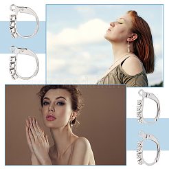 16Pcs 304 Stainless Steel Leverback Earring Findings&nbsp;STAS-UN0041-59