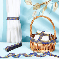 7M Ethnic Style Embroidery Polyester Ribbons&nbsp;OCOR-WH0003-032