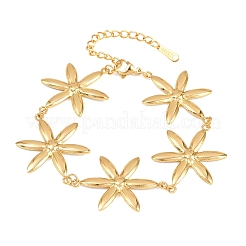 304 Stainless Steel Link Chain Bracelets for Women&nbsp;BJEW-H641-03A-G
