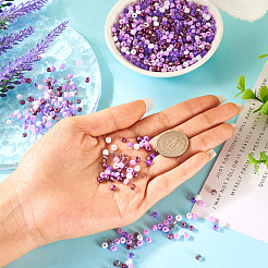 100G Opaque & Transparent Inside Colours 6/0 Glass Seed Beads&nbsp;SEED-TA0001-12C