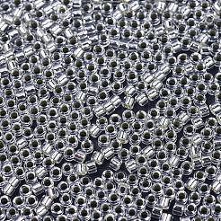 MIYUKIデリカビーズ  シリンダー  日本製シードビーズ  11/0  銀並ぶ  （db0041)シルバーライニングクリスタル  1.3x1.6mm  穴：0.8mm  約100000個/500g&nbsp;SEED-MY11-DB0041