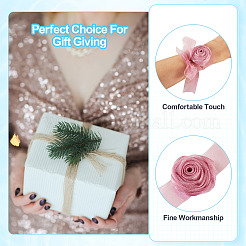 4Pcs 4Colors Cloth Rose Ribbon Chokers&nbsp;FIND-TA0002-27