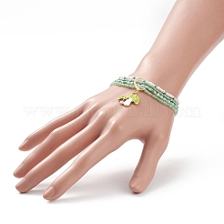 4Pcs 4 Style Glass Seed Beaded 4 Layer Multi-strand Bracelets Set&nbsp;BJEW-JB09034