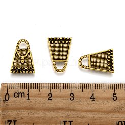 チベット風合金チャーム  アンティーク黄金  鉛フリー＆ニッケルフリー＆カドミウムフリー  長さ16.5mm  12 mm幅  厚さ2mm  穴：3mm&nbsp;X-GLF0208Y-NF