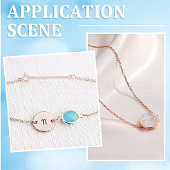8Pcs 4 Styles Sterling Silver Chain Extender&nbsp;STER-BBC0007-06RG