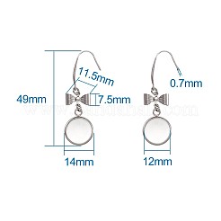 316 Surgical Stainless Steel Earring Hooks&nbsp;STAS-TAC0001-01D