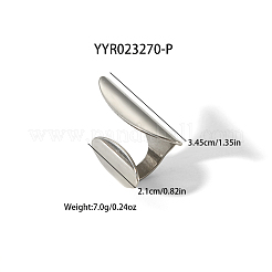 調節可能な口輪  誇張された304ステンレス鋼のジュエリーアクセサリー  ステンレス鋼色&nbsp;AA6827-2