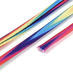 柔らかいナイロン編みコード  伸縮性のあるパイピングコードトリム  カラフル  5x3mm  約21.87ヤード（20m）/ロール&nbsp;NWIR-R003-26