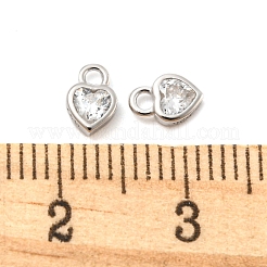 Real Platinum Plated Rhodium Plated 925 Sterling Silver Charms&nbsp;STER-K176-03A-P