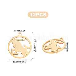 201 Stainless Steel Pendant&nbsp;STAS-UN0022-88G