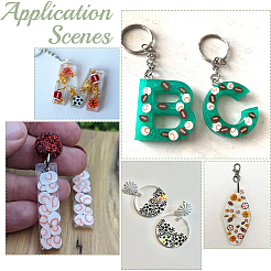 90Pcs 9 Styles Handmade Polymer Clay Beads&nbsp;CLAY-SC0002-77