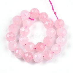 Natural Madagascar Rose Quartz Beads Strands&nbsp;G-S345-8mm-34