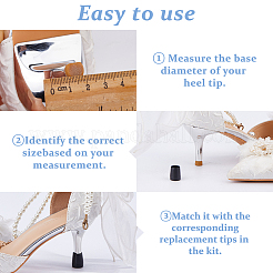 20 Pairs 10 Colors TPU High Heel Stoppers Protector&nbsp;FIND-DC0008-47