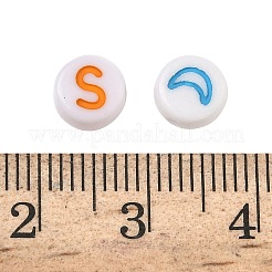 50G 4 Style Opaque White Acrylic Beads&nbsp;MACR-FS0001-35