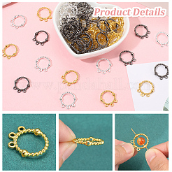 90Pcs 3 Styles Alloy Bead Frame&nbsp;FIND-SC0017-84