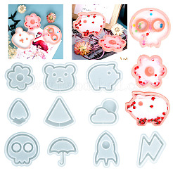 DIY Pig Shaker/Quicksand Jewelry Silicone Molds&nbsp;DIY-I057-12