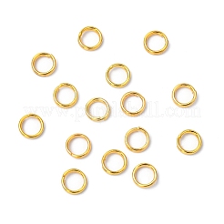 アイアンスプリットリング  ダブルループ丸カン  カドミウムフリー＆鉛フリー  ゴールドカラー  直径5mm  厚さ1.4mm  内径約4.3mm  約10000個/キログラム&nbsp;NFDJRG5MM