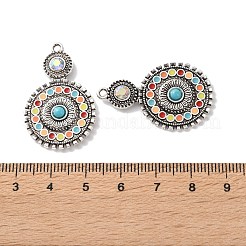 Bohemia Tibetan Style Alloy & Enamel & Acrylic & Rhinestone Pendants&nbsp;LS-FIND-T074-01AS