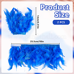 Feather Bracelets Wrist Band&nbsp;AJEW-WH0591-443A