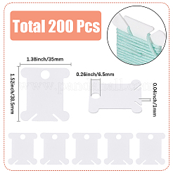 200Pcs PVC Plastic Thread Winding Boards&nbsp;TOOL-SC0001-83B