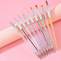 9Pcs Nail Art Brush&nbsp;MRMJ-WH20014-08A
