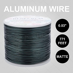 つや消し丸型アルミ線  ブラック  20ゲージ  0.8mm  235 m /ロール&nbsp;AW-BC0003-30B-0.8mm