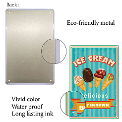 Vintage Metal Tin Sign&nbsp;AJEW-WH0157-097