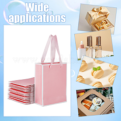 Folding Paper Gift Bags with Handle&nbsp;ABAG-WH0045-21B