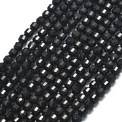 Natural Black Onyx(Dyed & Heated) Beads Strands&nbsp;G-A260-A21-01