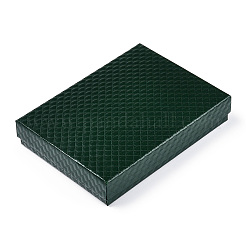 Rhombus Textured Cardboard Jewelry Boxes&nbsp;CBOX-T006-01C
